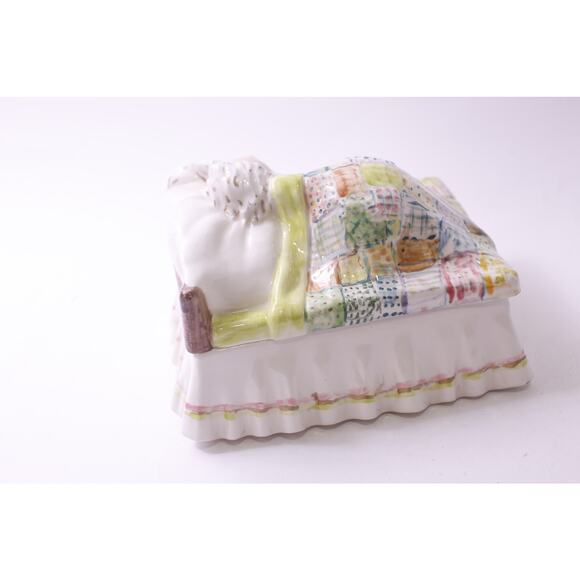 Sleeping Santa, Kemple Mold, Ceramic, Candy Dish, Container, Kitchen, Holiday - Picture 2 of 4